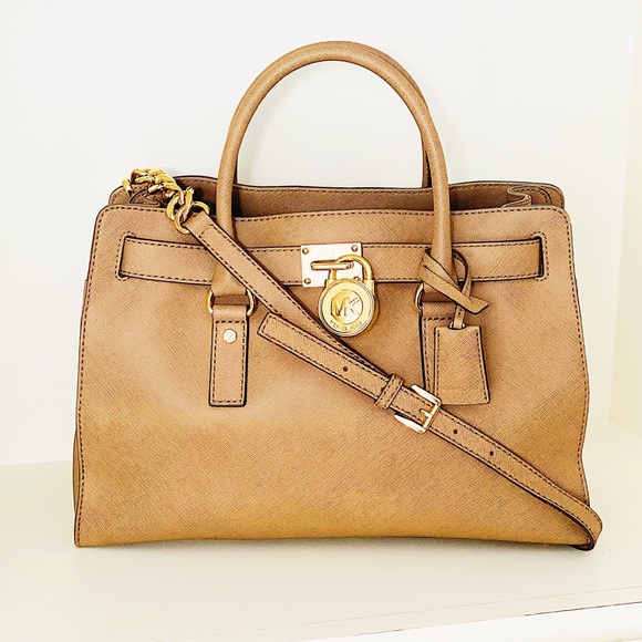 Michael Kors Hamilton NWOT Dune satchel Crossbody - Picture 12 of 13
